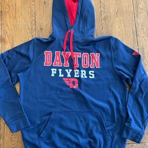 Colosseum Navy and Red Dayton Flyers Hoodie